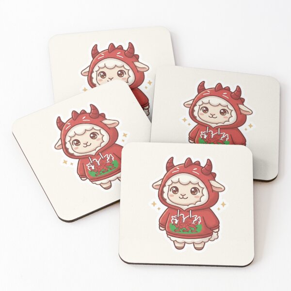 Item preview, Sheep in Welsh Hoodie – Cosy Cymru Kawaii designed and sold by Cerys-GS.