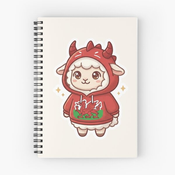 Item preview, Sheep in Welsh Hoodie – Cosy Cymru Kawaii designed and sold by Cerys-GS.