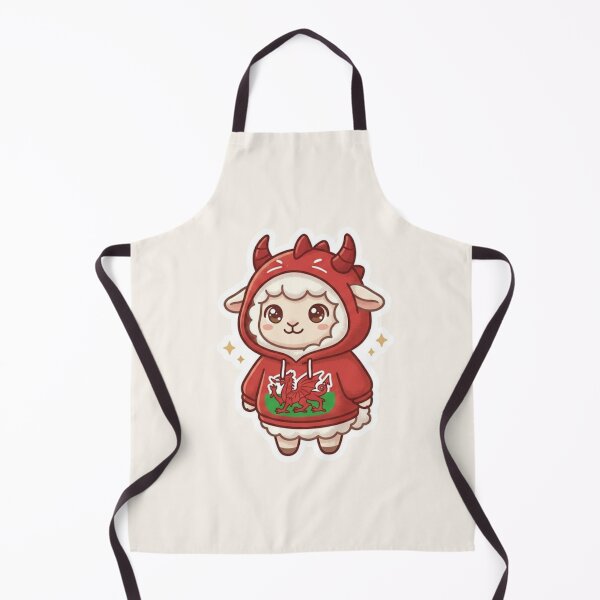 Item preview, Sheep in Welsh Hoodie – Cosy Cymru Kawaii designed and sold by Cerys-GS.
