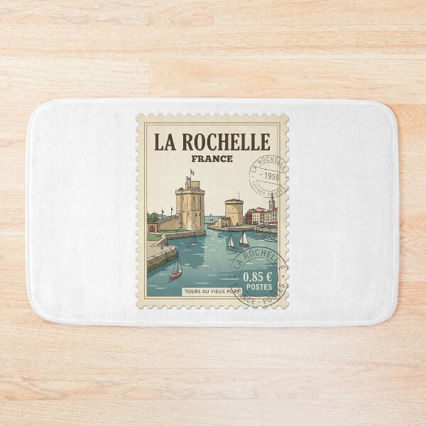 Item preview, Vintage La Rochelle France Travel Stamp designed and sold by k3rstman1.