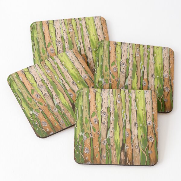 Item preview, Bamboo Whispers - Forest Texture Study - Original Artwork by Steven Bulloch  designed and sold by Cobalt & Stone Art.