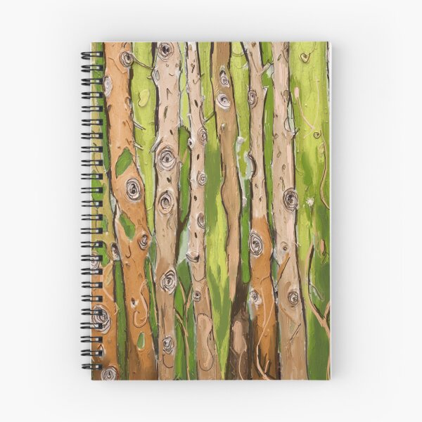 Item preview, Bamboo Whispers - Forest Texture Study - Original Artwork by Steven Bulloch  designed and sold by Cobalt & Stone Art.
