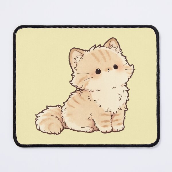Item preview, Cute Fluffy Orange Kitten Kawaii Illustration designed and sold by jianina-alondra.