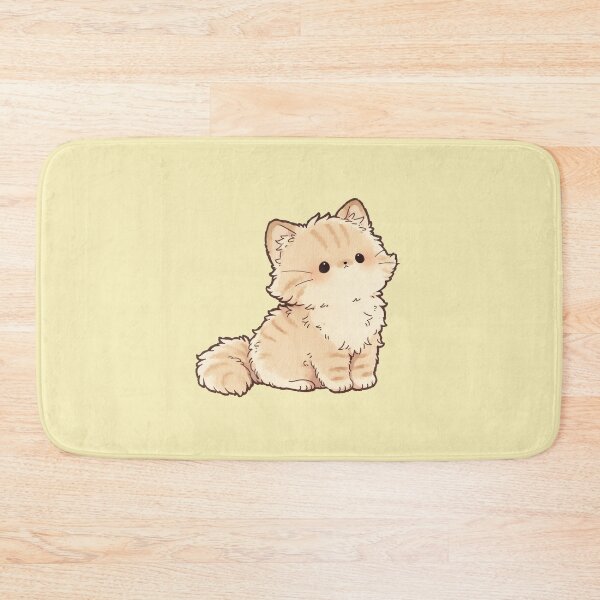 Item preview, Cute Fluffy Orange Kitten Kawaii Illustration designed and sold by jianina-alondra.