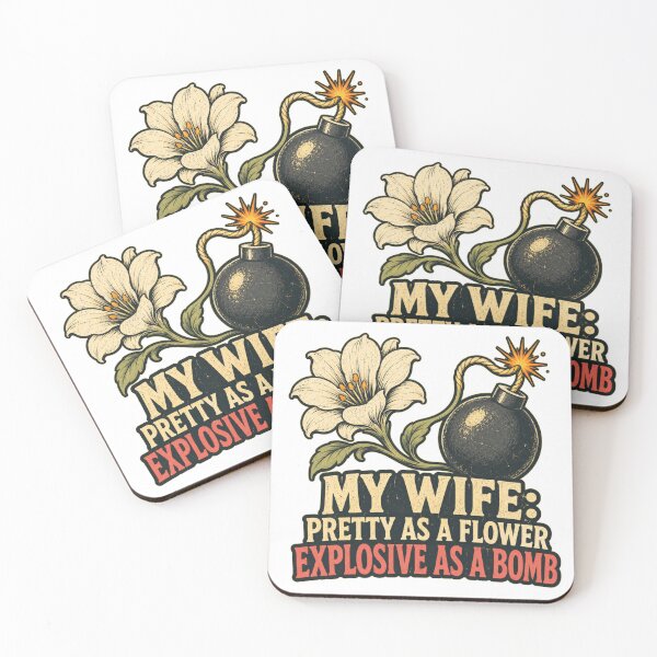 Item preview, My Wife Isn't Fragile Like A Flower She is Like A Bomb designed and sold by Brejko.
