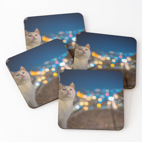 Item preview, weird looking cat in the dark with nice bokeh designed and sold by kristofbellens.