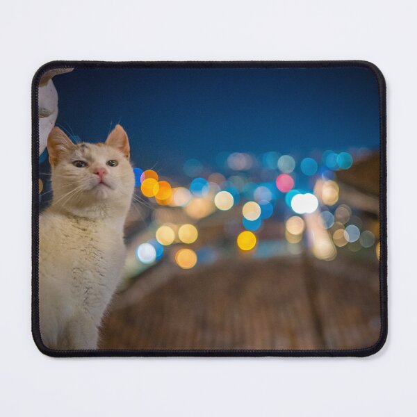 Item preview, weird looking cat in the dark with nice bokeh designed and sold by kristofbellens.