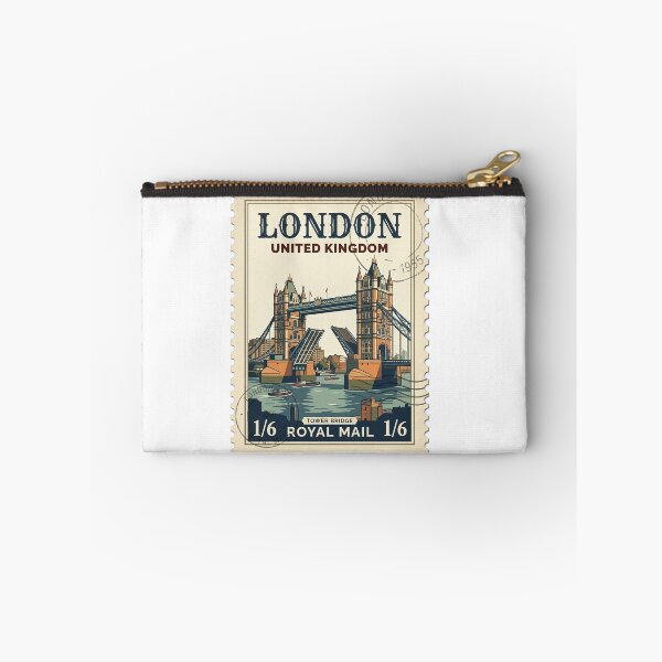 Item preview, Vintage London Tower Bridge Travel Stamp UK designed and sold by k3rstman1.