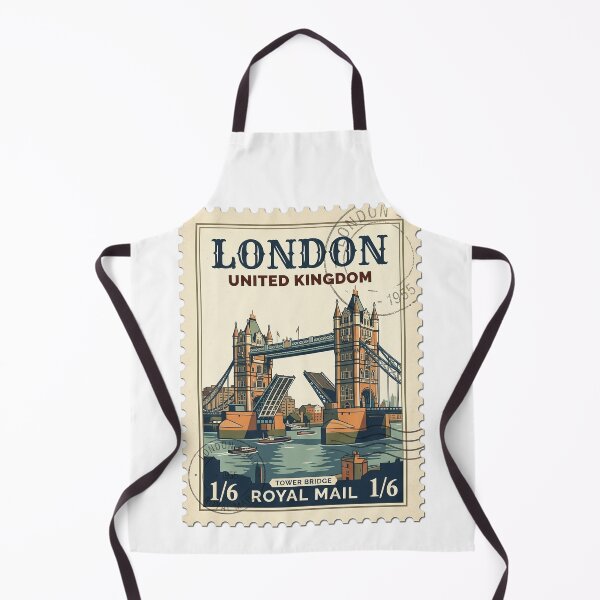 Item preview, Vintage London Tower Bridge Travel Stamp UK designed and sold by k3rstman1.