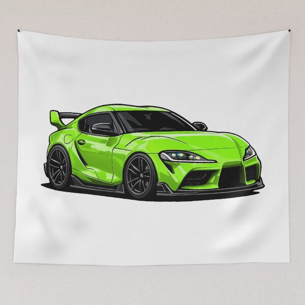 Item preview, A90 MK5 Spra Green Mini JDM Sports Car designed and sold by VenZolic.