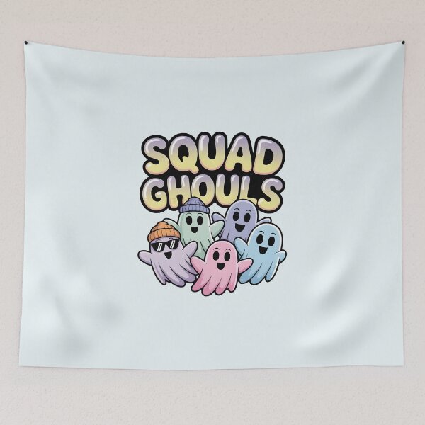 Item preview, Squad Ghouls – Cute Halloween Ghost Friends Design designed and sold by Jollys-ArtShop.