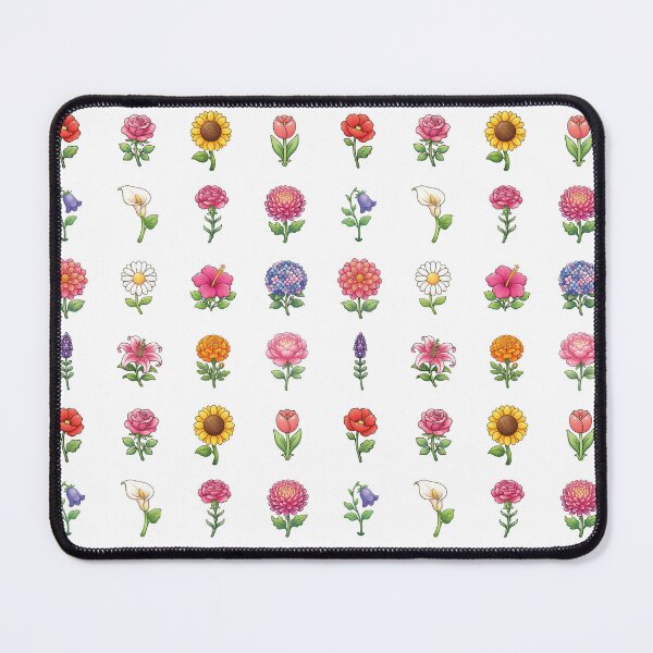 Item preview, Cute Flowers Sticker Pack Botanical Rose Daisy Lily Floral Art designed and sold by Pavnud.