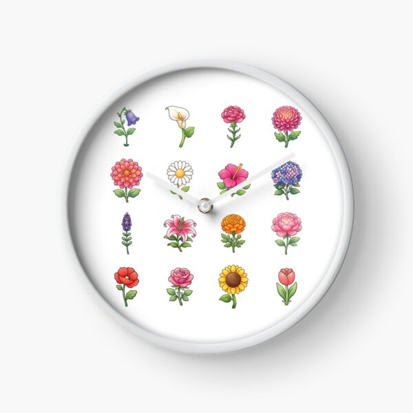 Item preview, Cute Flowers Sticker Pack Botanical Rose Daisy Lily Floral Art designed and sold by Pavnud.