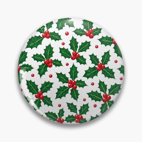 Artikelvorschau, Festliches Weihnachtsmuster mit Stechpalmenblättern und Beeren entworfen und verkauft von Owcomm.