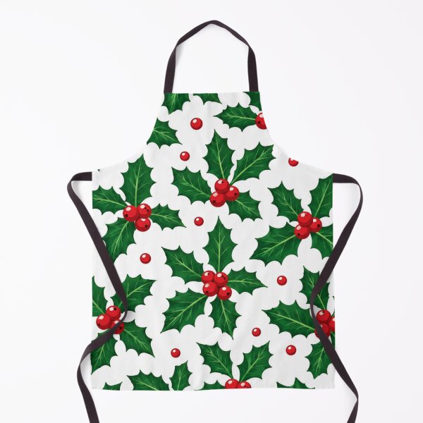 Item preview, Festive Holly Berry Leaves Christmas Pattern designed and sold by Owcomm.