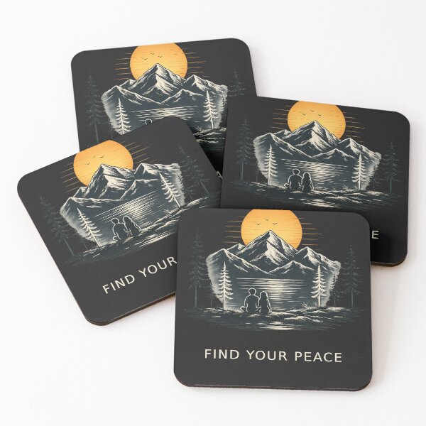 Item preview, Find Your Peace Mountain Sunset designed and sold by BISJOU.