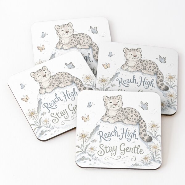 Item preview, Mountain Dreamer - Cute Snow Leopard designed and sold by bapupa.