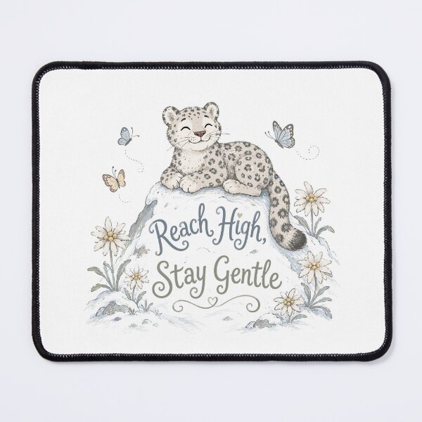 Item preview, Mountain Dreamer - Cute Snow Leopard designed and sold by bapupa.
