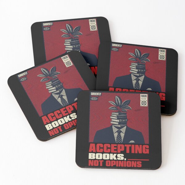 Item preview, Currently Accepting Books, Not Opinions designed and sold by Noirvasca.