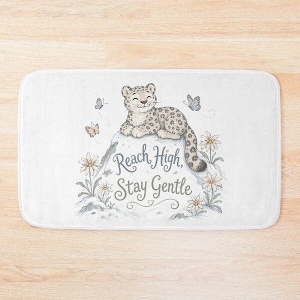 Item preview, Mountain Dreamer - Cute Snow Leopard designed and sold by bapupa.