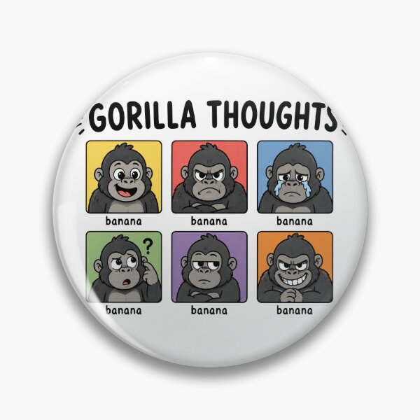 Item preview, Gorilla Thoughts Banana Meme Chart designed and sold by MonkiFlipp.
