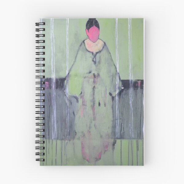 Item preview, Sage Green Abstract Figure Pink Face Painting designed and sold by Gela Mikava.