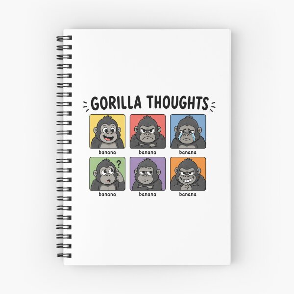 Item preview, Gorilla Thoughts Banana Meme Chart designed and sold by MonkiFlipp.