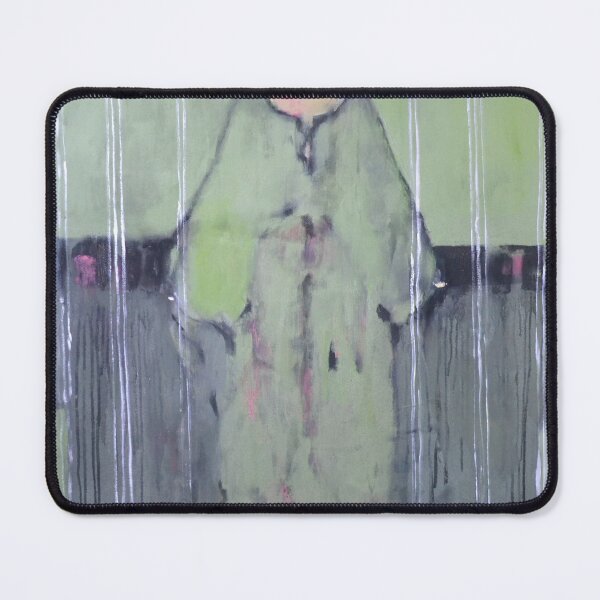 Item preview, Sage Green Abstract Figure Pink Face Painting designed and sold by Gela Mikava.