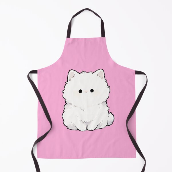 Item preview, Cute Fluffy White Kitten Kawaii Illustration designed and sold by jianina-alondra.