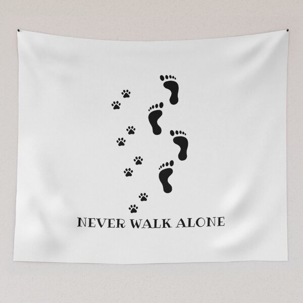 Item preview, Never Walk Alone Footprints Paw Prints Graphic designed and sold by GiaoCalonas.