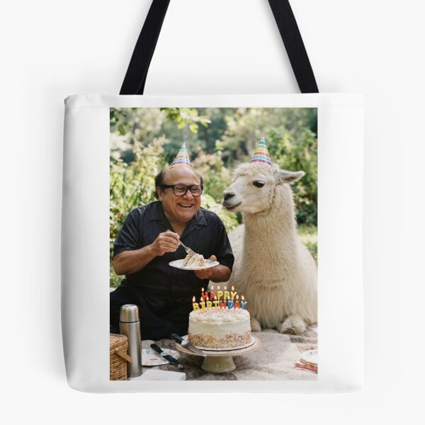 Item preview, Danny devito llama picnic llamas animal pet nature meme memes funny parody christmas birthday  designed and sold by CheeseBlueprint.