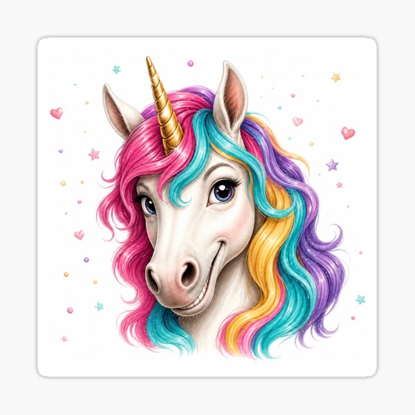 Artikelvorschau, Niedliches Einhorn entworfen und verkauft von ABCrazyShop.