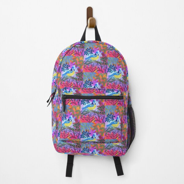 Item preview, Colourful Bluetit, colourful botanical, designed and sold by Jess Stride.