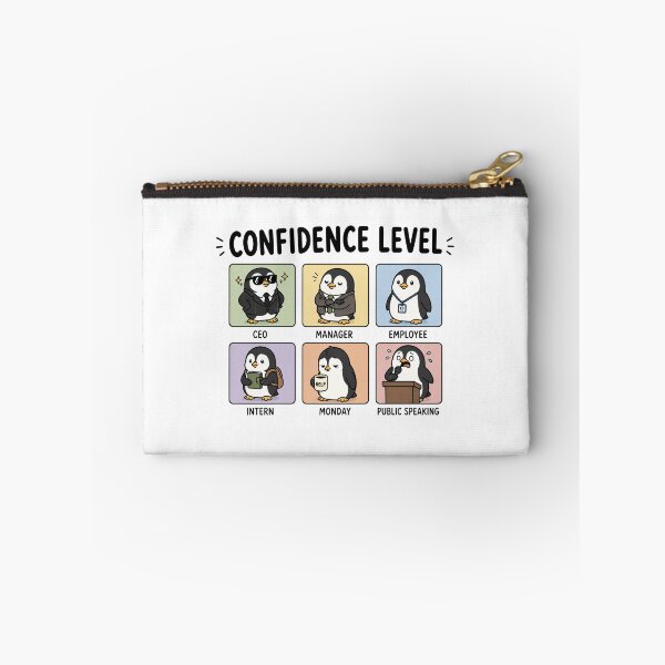 Item preview, Confidence Levels Penguin Meme Chart designed and sold by MonkiFlipp.