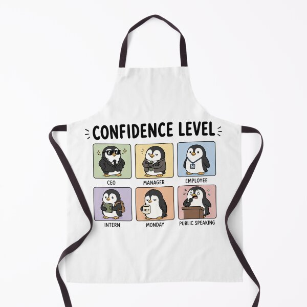 Item preview, Confidence Levels Penguin Meme Chart designed and sold by MonkiFlipp.