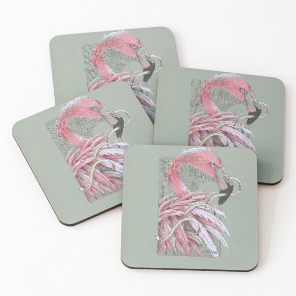 Item preview, Flamingo and Ribbon designed and sold by Middia Arts.