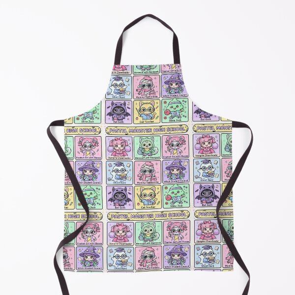 Item preview, Pastel Kawaii Monster School Character Grid designed and sold by Teeny Quities.