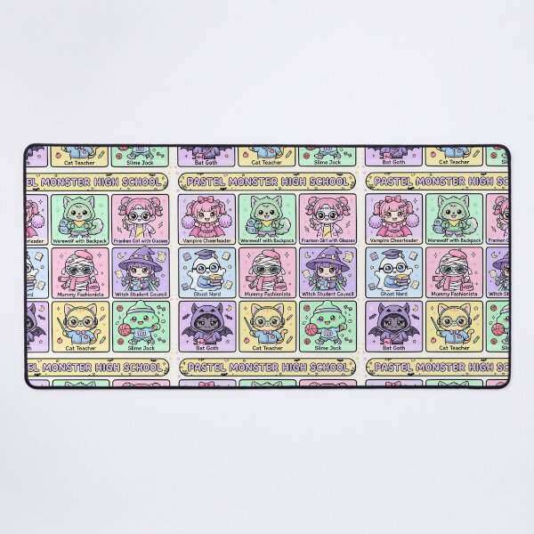 Item preview, Pastel Kawaii Monster School Character Grid designed and sold by Teeny Quities.