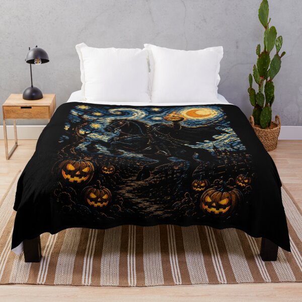 Item preview, Halloween horseman with glowing pumpkin and moonlight designed and sold by rafaeltto.