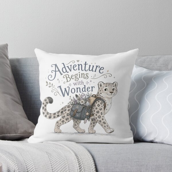 Item preview, Snowflake Scout - Cute Snow Leopard designed and sold by bapupa.
