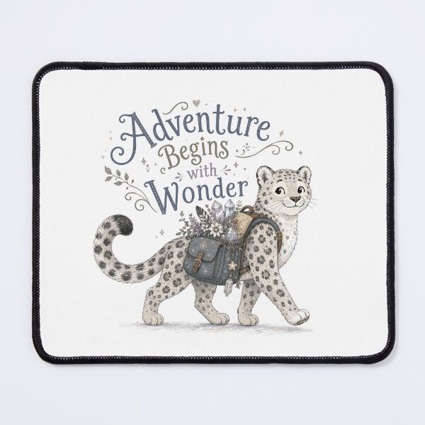 Item preview, Snowflake Scout - Cute Snow Leopard designed and sold by bapupa.