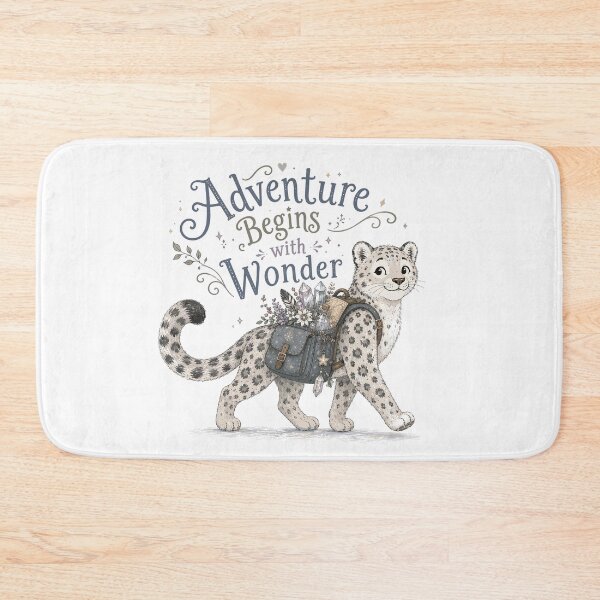 Item preview, Snowflake Scout - Cute Snow Leopard designed and sold by bapupa.