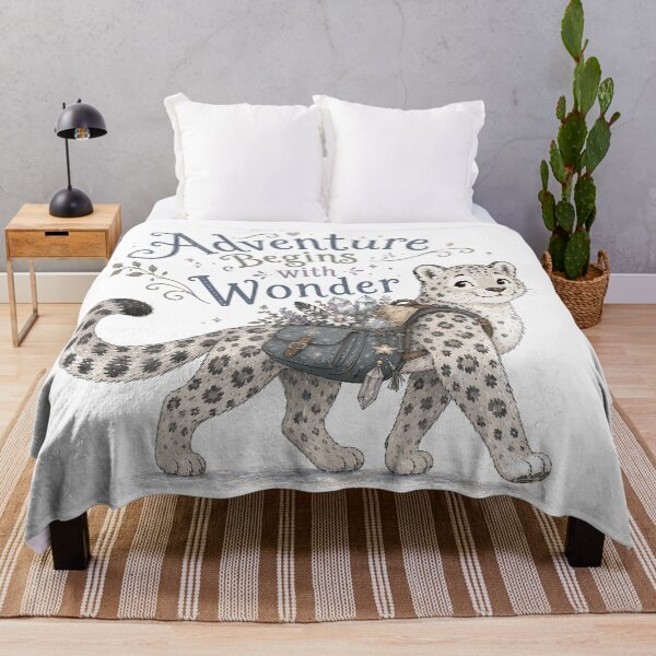 Item preview, Snowflake Scout - Cute Snow Leopard designed and sold by bapupa.