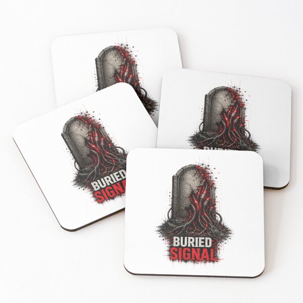 Item preview, BURIED SIGNAL – Horror Cyber Glitch Grave Design designed and sold by UnglaublichGut.