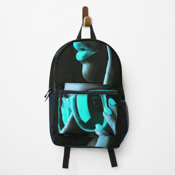 Item preview, Electric Cyan Glow Neon Portrait Aesthetic Art designed and sold by abanoubnabil.