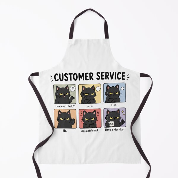Item preview, Customer Service Black Cat Meme designed and sold by MonkiFlipp.
