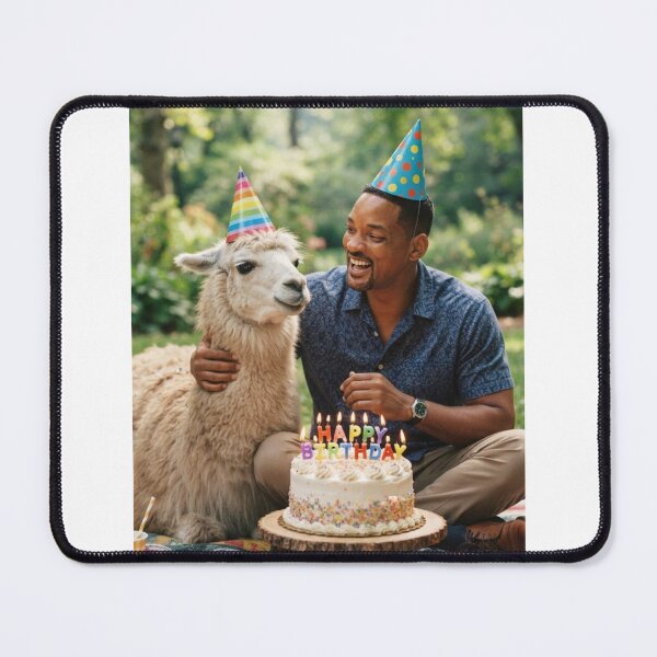 Item preview, Will smith llama picnic llamas animal pet nature meme memes funny parody christmas birthday designed and sold by CheeseBlueprint.