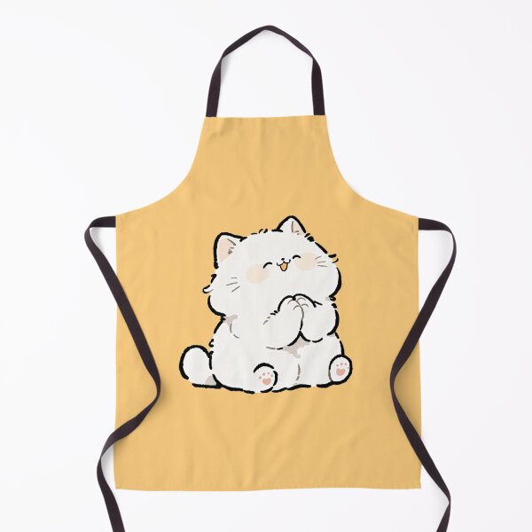 Item preview, Cute Happy White Kitten Kawaii Illustration designed and sold by jianina-alondra.