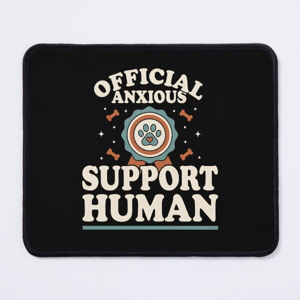Item preview, Official Anxious Support Human Retro Paw Print Design designed and sold by GiaoCalonas.