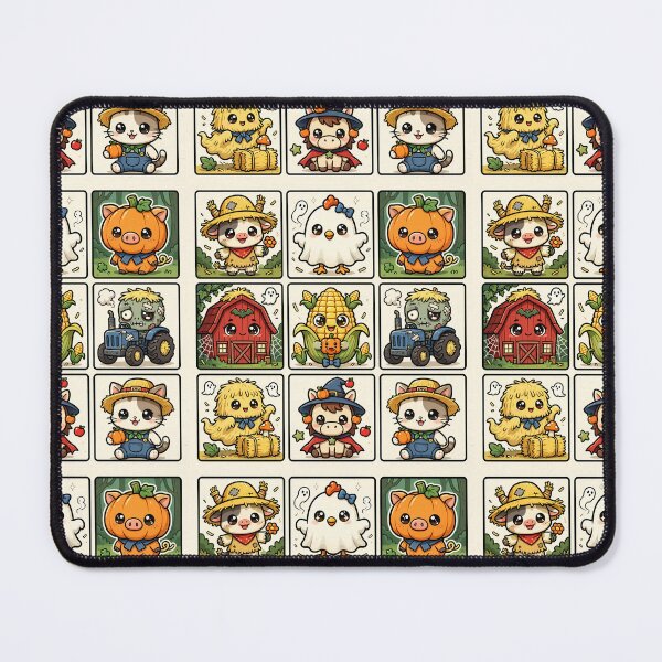 Item preview, Spooky Farm Halloween Harvest Grid designed and sold by Teeny Quities.